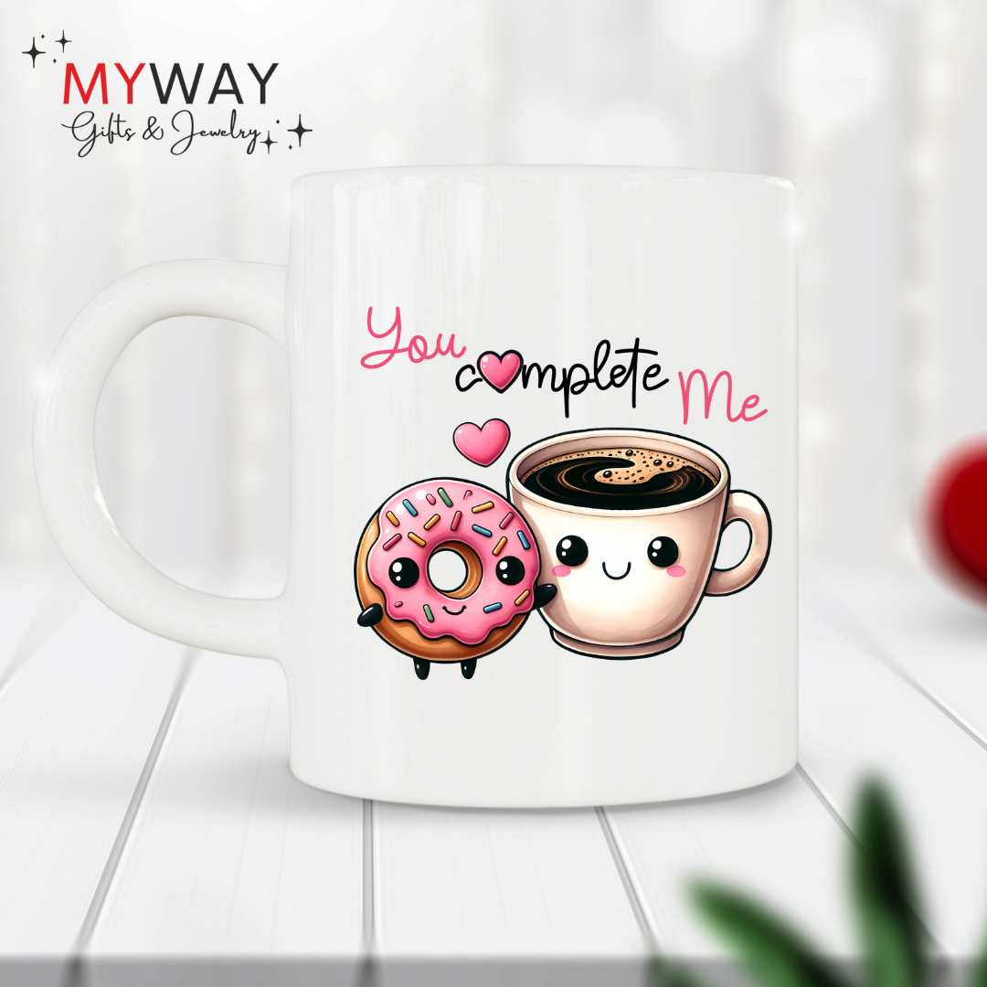 Tazza Personalizzata "You Complete Me" – Regalo Unico per San Valentino