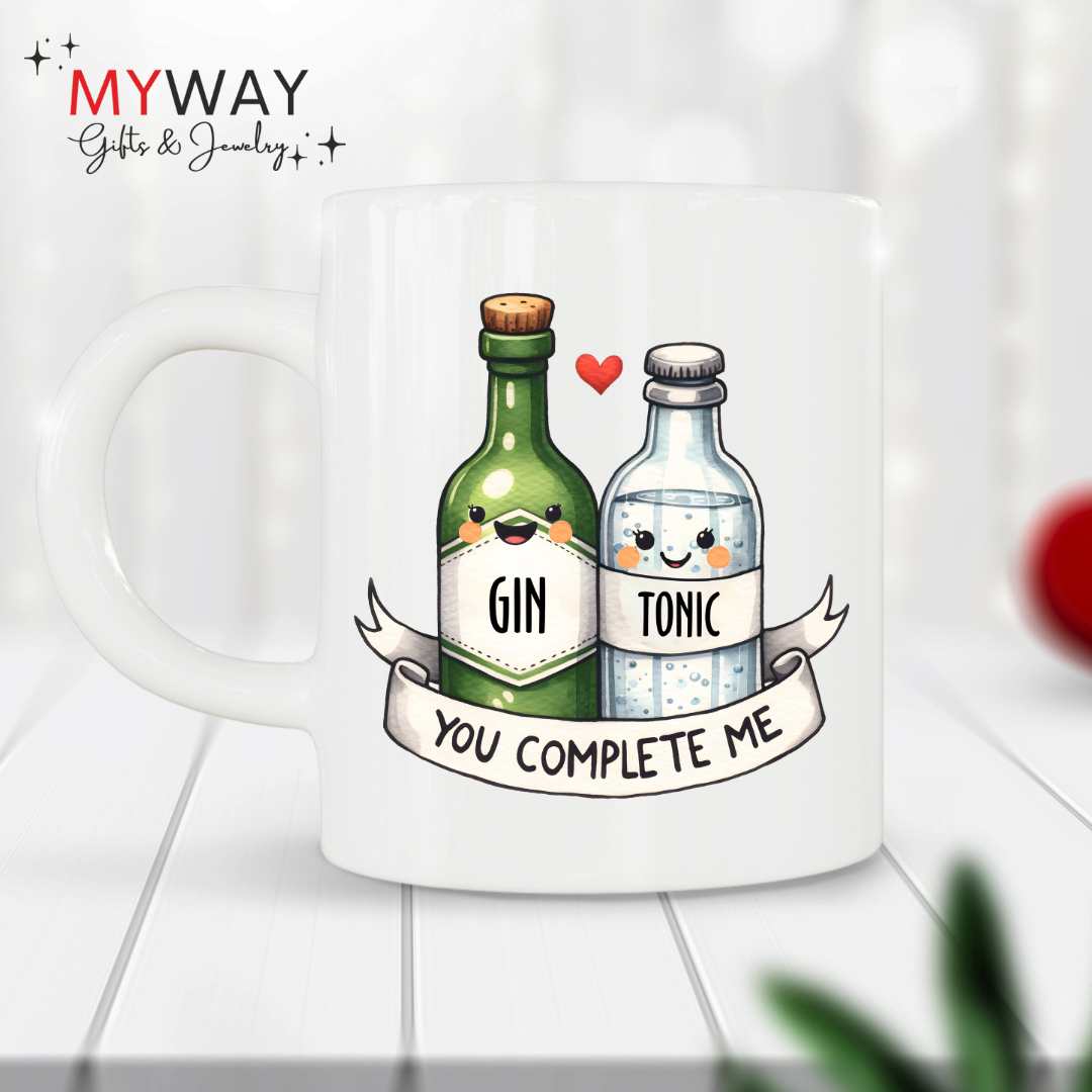 Tazza Personalizzata "You Complete Me" – Regalo Unico per San Valentino