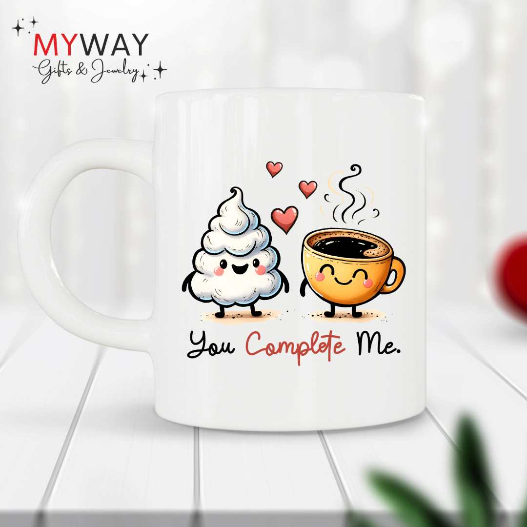 Tazza Personalizzata "You Complete Me" – Regalo Unico per San Valentino