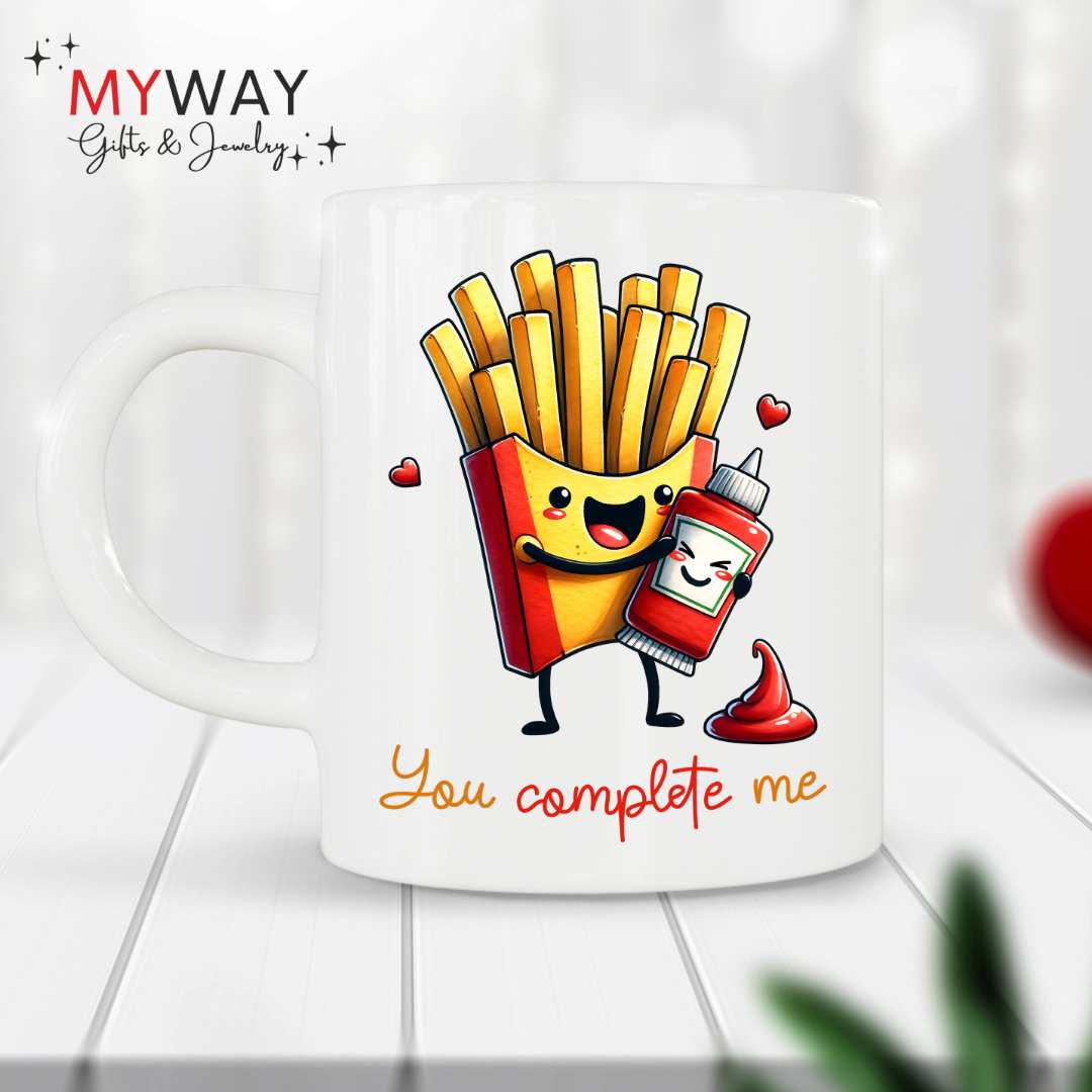 Tazza Personalizzata "You Complete Me" – Regalo Unico per San Valentino