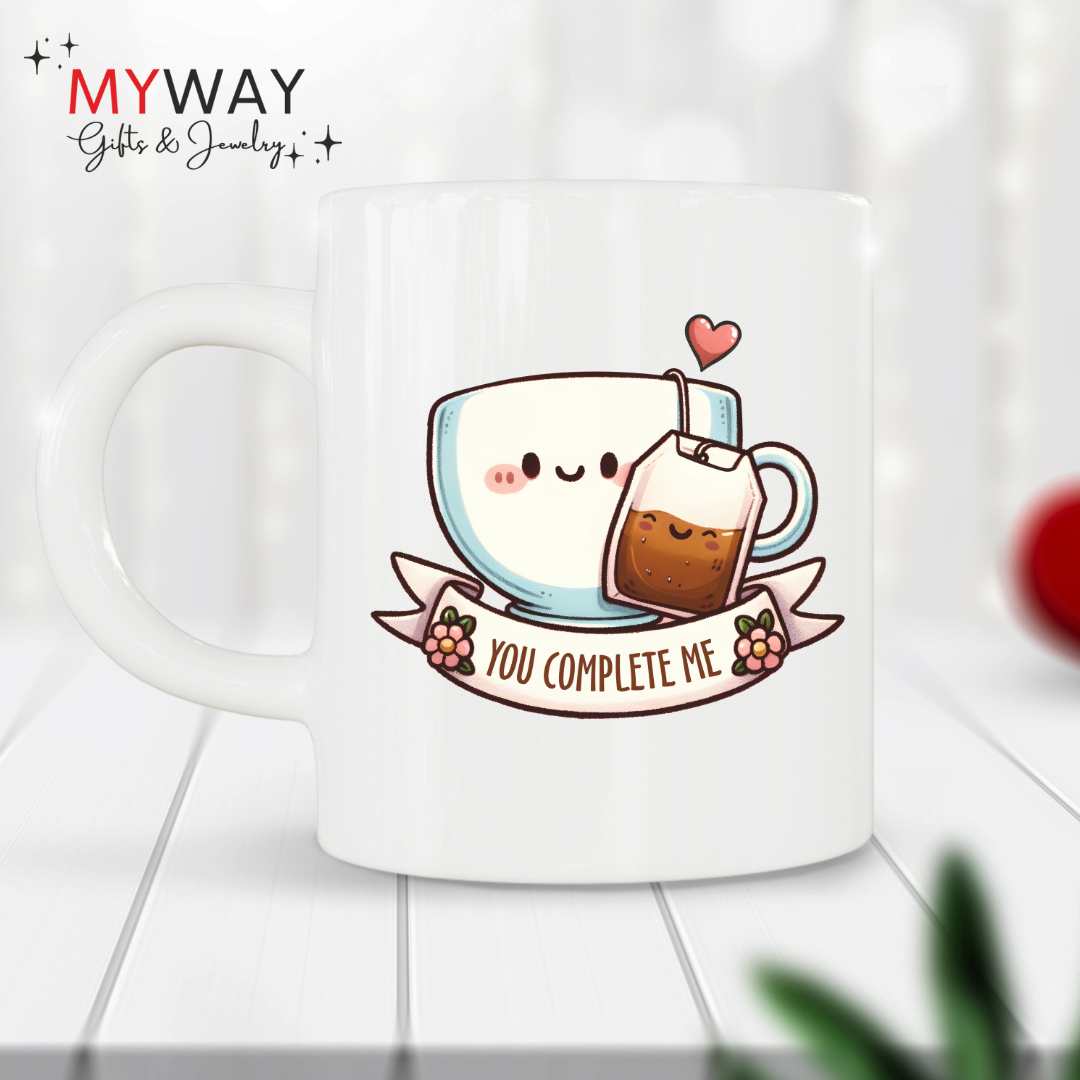 Tazza Personalizzata "You Complete Me" – Regalo Unico per San Valentino